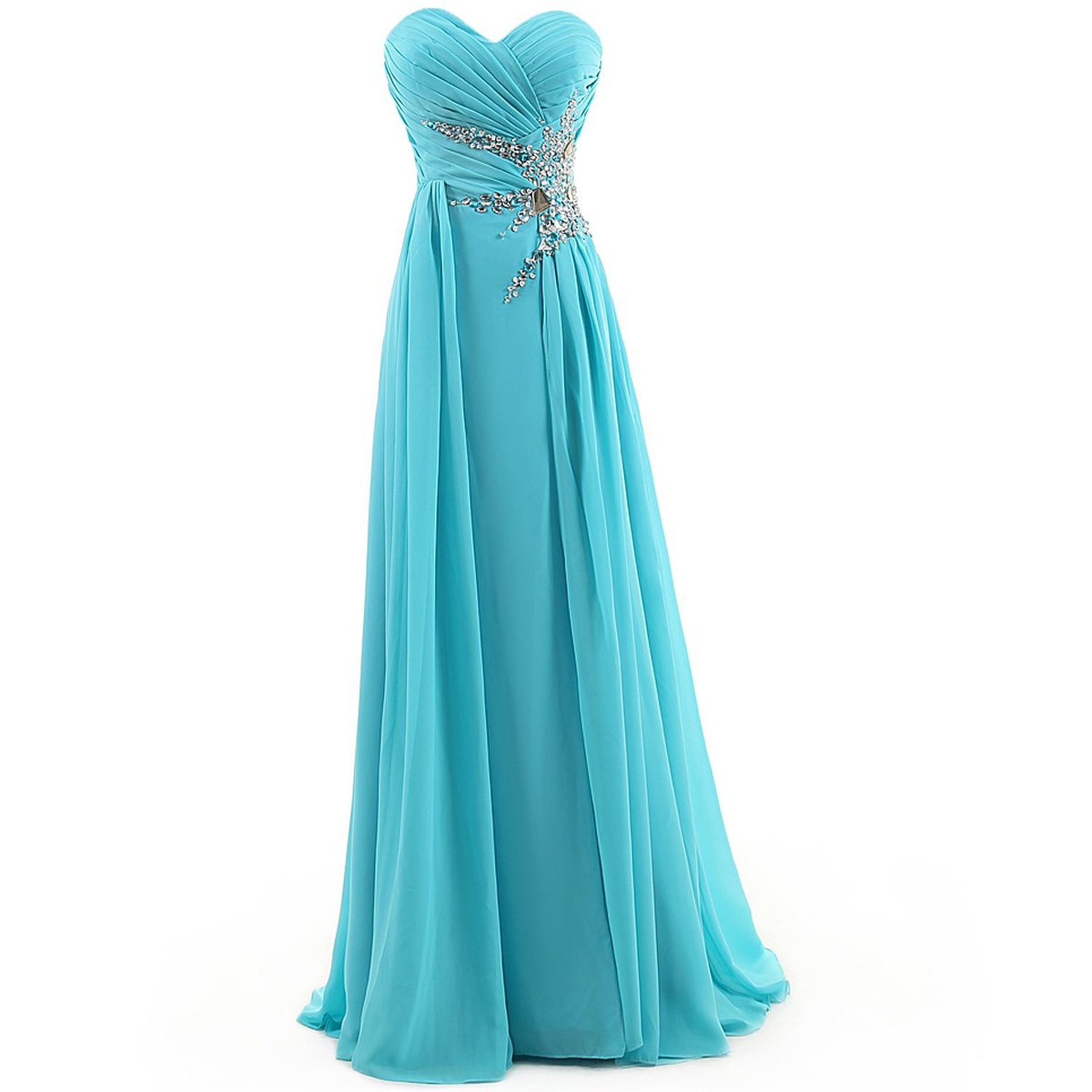 ice blue evening gown